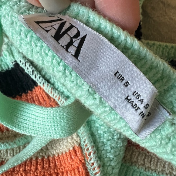 ZARA cropped knit retro tank top cami - Picture 3 of 3